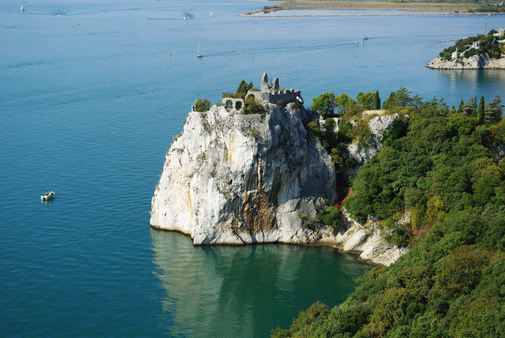 The peninsula near castle Duino, Trieste, Italy